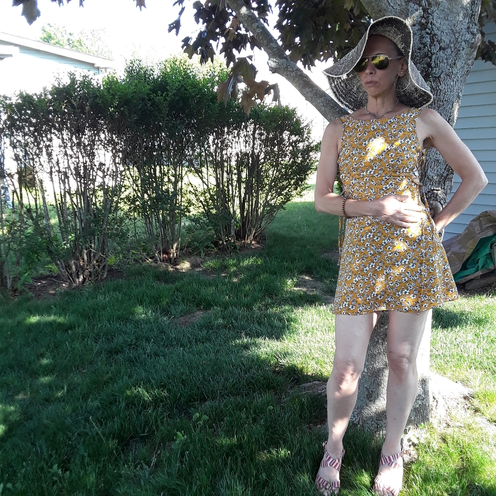 Yellow Floral H&M Mini Dress